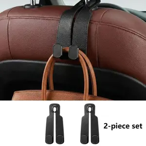 Auto Seat Back Hook Set, Car Organizer Hooks, Universal Non-Slip Durable Accessories, Space Saving Multi-Functional Design