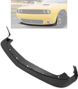 HECASA Front Bumper Lip Compatible with 2015-2023 Dodge Challenger GT R/T SRT 392 Lower Chin Splitter Spoiler Air Dam Replacement for 68258746AB 68259514AC CH1090168