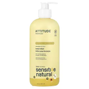 ATTITUDE Baby Oatmeal Sensitive Natural, Body Lotion, Unscented, 16 fl oz (473 ml)