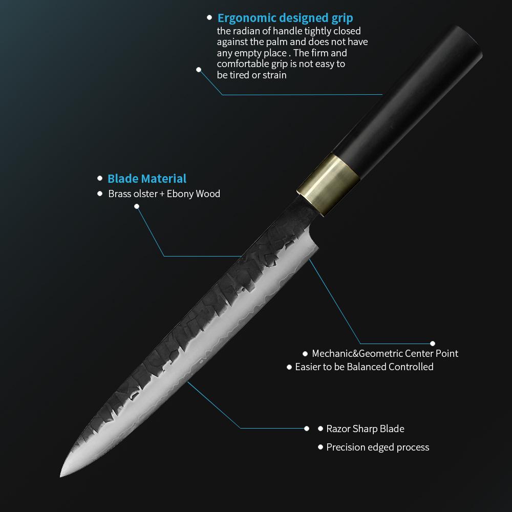 Yanagiba Japanese Sushi Knife, For Sushi & Sashimi Prep, Hand-Forged VG10 Blade, Flat Grind Precision, Ebony or Olive Wood Handle – Pro Chef & Collector Gift for Sushi Prep | Kajiya Asakusa 9 Inch