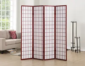 4 Panel Cherry Oriental Shoji Screen / Room Divider 4 Panel Cherry Oriental Shoji Screen / Room Divider