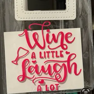 Wine a little laugh a lot with your booze bag -straw included