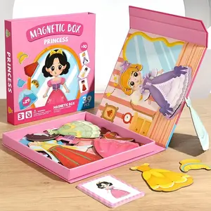 Magnetic assembly kit, DIY children's early education and enlightenment toy, educational handicraft toy, cultivating children's hands-on ability and observation ability, children's gift
