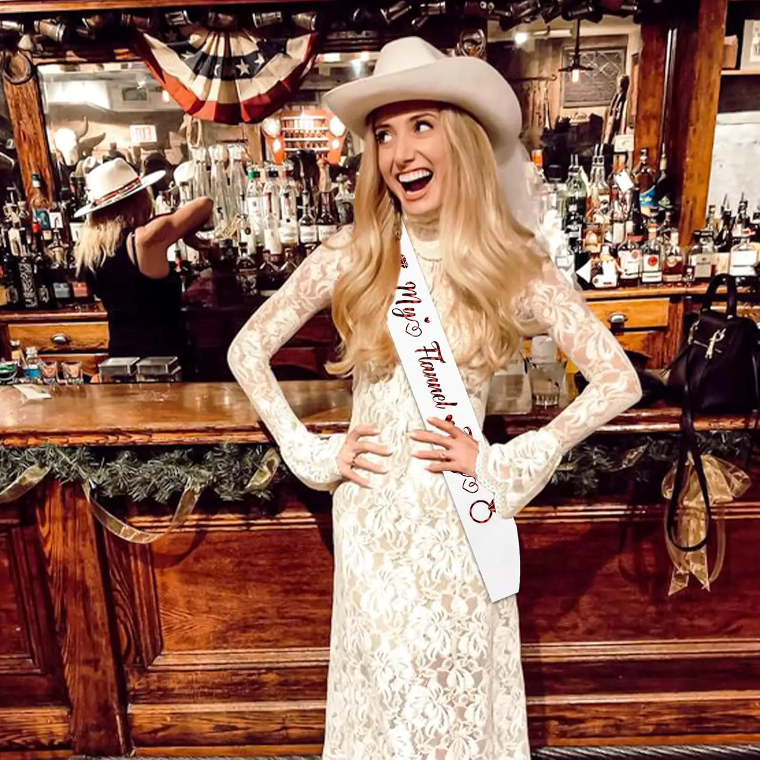 1 Set Bachelorette Party Sashes, My Flannel Fling Sash, Buffalo Plaid Bachelorette Party Sash with Black Red Letters for Bridal Shower Gifts Wedding Engagement Party Supplies