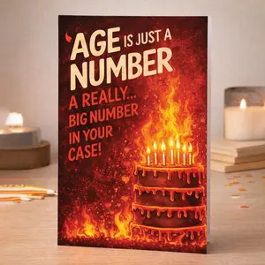 Age Is Just A Number Greeting Card