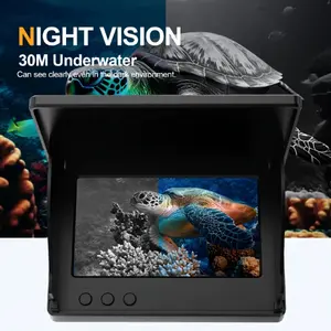 4.3-inch single-sided screen shielded fishing and viewing set, with fish finder, HD underwater camera, underwater fishing tools, an ideal choice for fishing enthusiasts, perfect gift for birthdays and Christmas