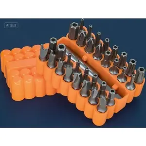 33pc Professional Security Bit Set - Tamper Proof Screwdriver Kit with Torx, Hex, Spanner & Tri-Wing Bits - Durable Precision Tools for Electronics & DIY - Reusable Anti-Slip Grip Design - Complete Torq Set for Home & Workshop tool gift