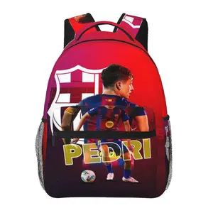 Men’s Soccer2026 Backpack Cute Lightweight 2026 World Football Laptop Bag Casual Travel Daypack Adorned with Spanish Players Details for Friends, Colleagues & Family