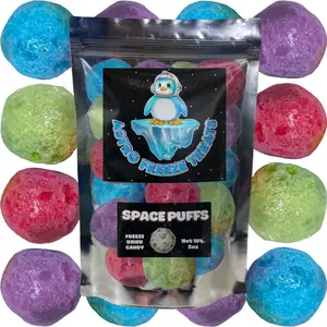 Freeze Dried Fruity Candy - Astro Freeze Treats- Variety Crunchy Snack- 2oz Bag, Crispy Flavor Sweet Chamoy Sour Bonbon Candies Tangy lightweight
