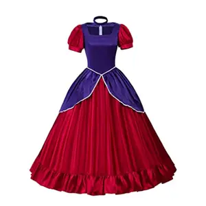 Cinderella's Sister Royal Ball Gown - Elegant Red Dress for Stage Performance