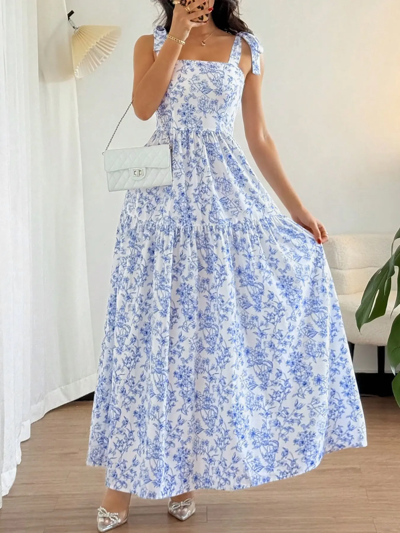 light blue short dresses Light Blue Short Dress With Tie Back