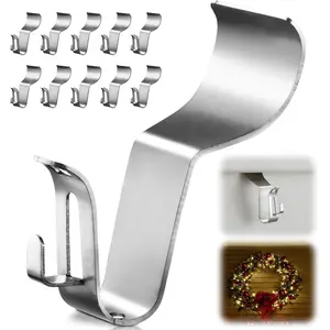 Vinyl Siding, (10 Pack) Duty Siding for Lights, No Hole Siding Clips Holds Up to 13lbs with Clips, Wall for Porch Wreath Decor, Plant Hangers