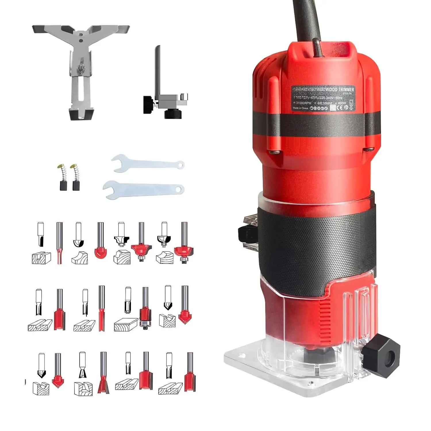 Router Tool 800W Router for Woodworking Tools Compat Router Plunge ...