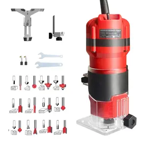 Router Tool 800W  Router for Woodworking Tools Compat Router Plunge Router Trim Router with 12 count 1/4" Router Bits 31000r/Min 110V,Tool Box (-US5) (US5)