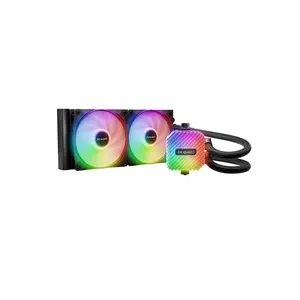 be quiet! Light Loop 240mm Black CPU liquid cooler for heavily overclocked systems, 2x Light Wings LX 120mm PWM high-speed ARGB fan, Stylish ARGB cooling block, ARGB-PWM-Hub