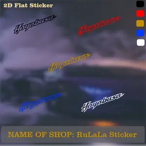 1PC Suzuki Hayabusa Dynamic Font "Hayabusa" 2D Logo Decor Sticker For Suzuki Hayabusa Components, Backpacks, Daily Items Multi-Color Dynamic Font Themed Decor Fill With Suzuki Hayabusa Enthusiast Racing Passionate Vibe Enhance Motorcycle-Exclusive Style