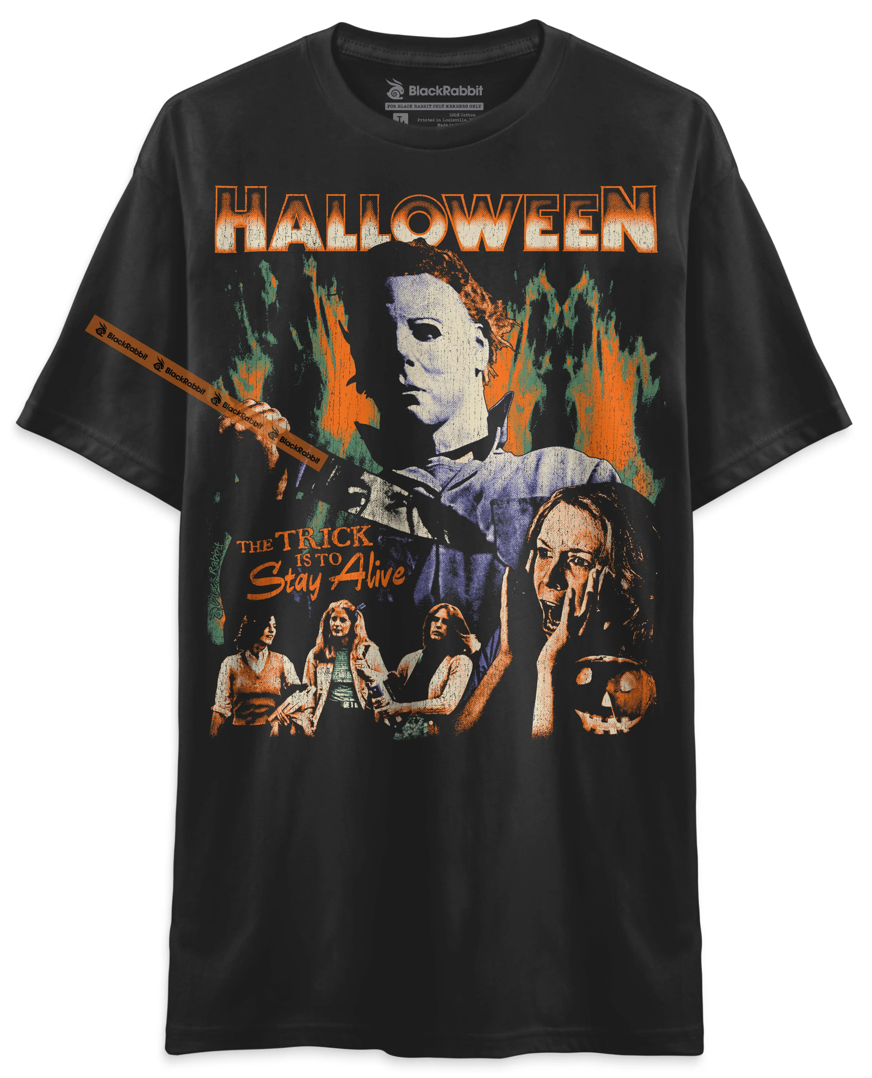 BLACK RABBIT Halloween 1978 - Michael Myers The Trick Is To Stay Alive Unisex Classic T-Shirt