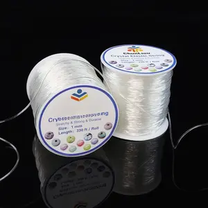 1mm Elastic Bracelet String, 2 Rolls of  Clear Elastic Cord for Bracelets, Necklaces, Beading, and  Making (200 m)