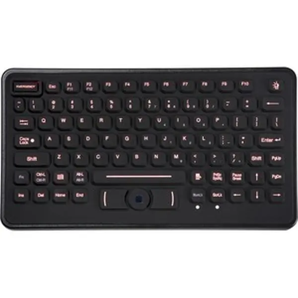 TG3 BLH Backlighted Rugged Rubber Keyboard, Integrated Pointing Device, Model KBA-BLH-5RU