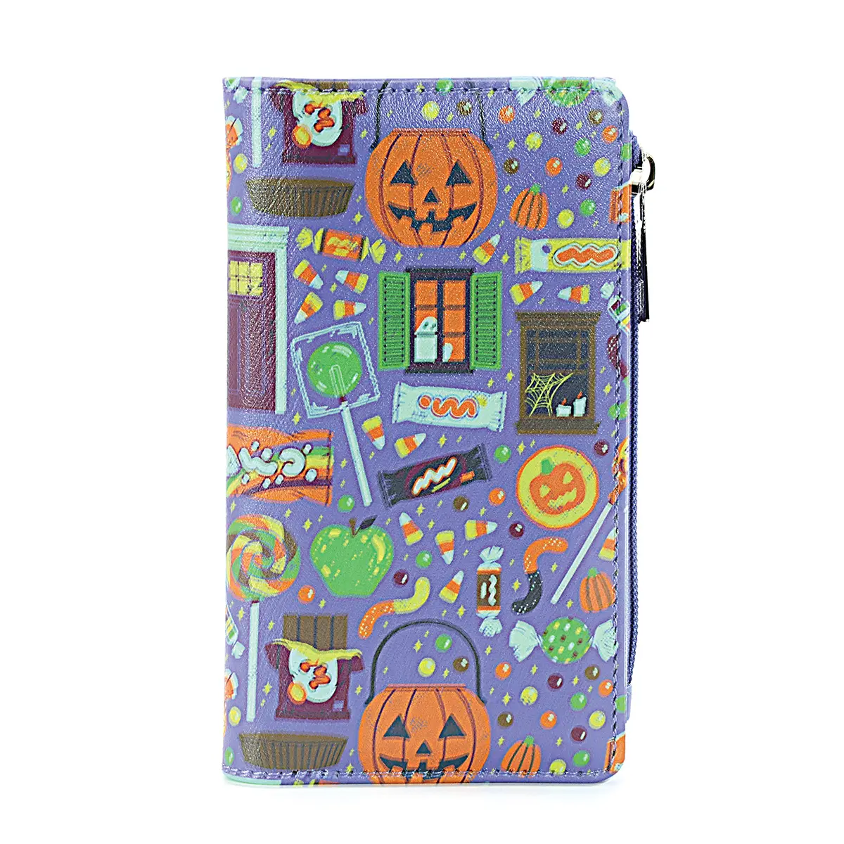Trick-Or-Treat Candies Wallet for Women - Wallet with Halloween Design
