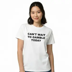 Funny Can't Wait To Gamble Today Heavy Cotton Tee – Poker, Blackjack, Roulette & Slots Casino Shirt Gift for Men and Women