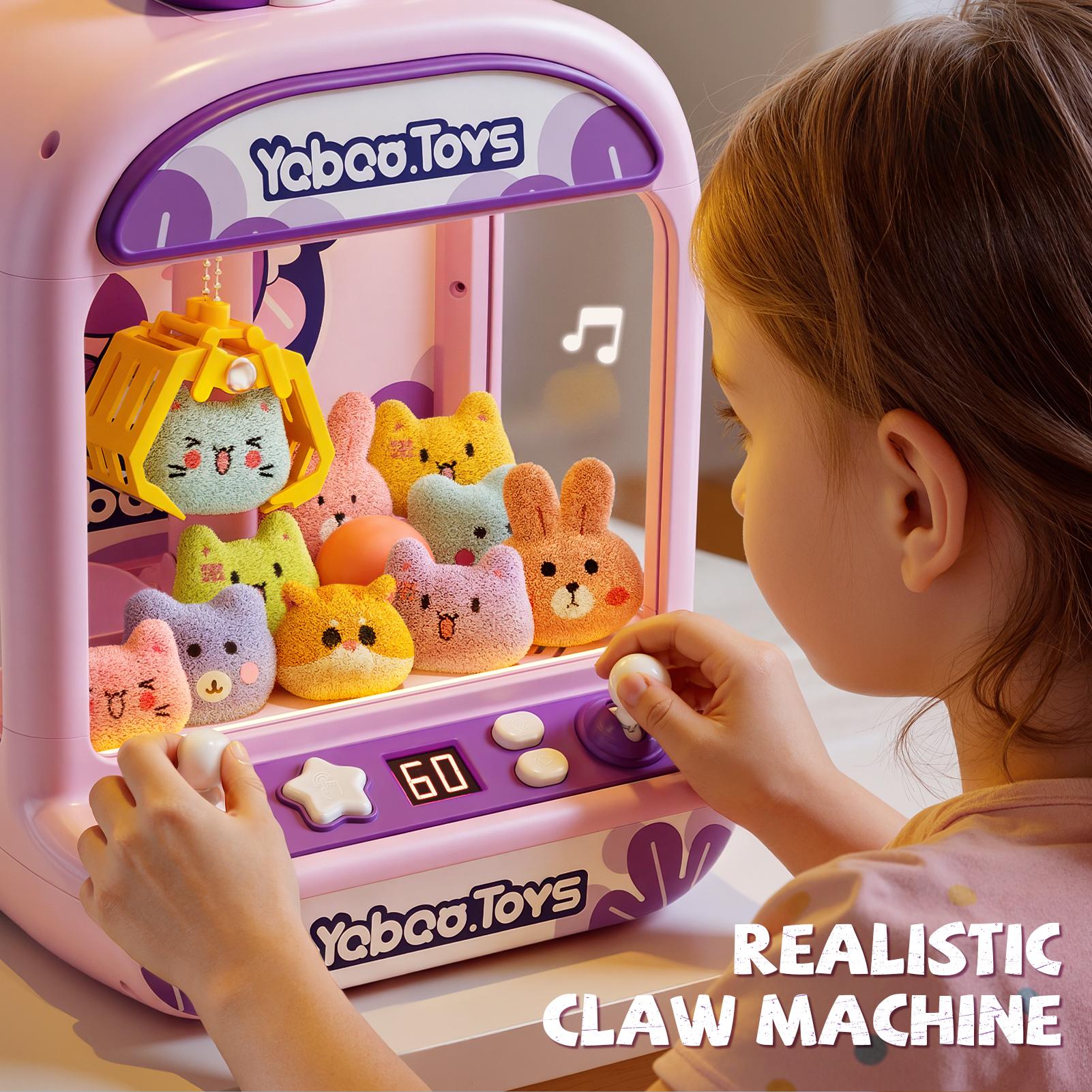 Claw Machine for Kids, Mini Vending Machine with Music, Prize Dispenser ...