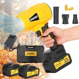 Turbo Jet Blower BFJ-001 Cordless 21V 2000mAh Battery Handheld Snow Leaf Blower Dryer Pure Copper Motor for Car Drying Garden Maintenance perfect christmas mainte garden  portable  blaster snow outdoor  heating