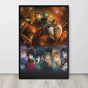 Tanjiro Kamado Demon Slayer Posters Kimetsu no Yaiba Anime Manga Premium Wall Art Poster Unframed HD Print Home Office Decor Unique Trendy Gift