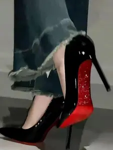 Elegant High Heels for Women, Stiletto Heels, Stylish Classy Fashion Footwear, PU Leather & Rubber Sole, Spring Fall Season, Sharp Pointed Toe Design, Perfect for Career Wear