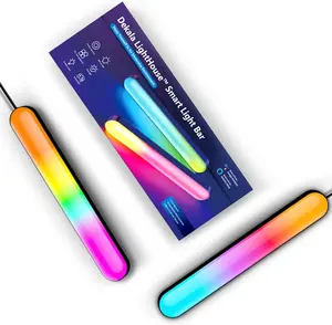 Dekala Led Light Bars for Room, Smart RGB Lighting Bars 2 Pack, Work with Alexa and Google, Gaming Lights,TV Ambient Backlights Sync with Music, RGB Desk Lights for TV,PC,Room,Party Decoration ledstrip