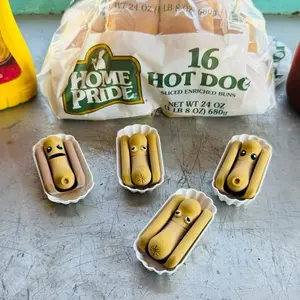 Lil Frankie and the Mystery Meats - Hot Dog Fidget Toy - Articulating Hot Dog - Tickle Pickle Stress Relief Fidgeting Stress Relieving Accessory