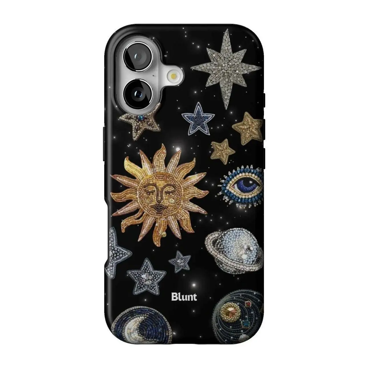 Blunt Orbit iPhone Case for iPhone 17 16 15 14 13 12 11 Pro Max XR XS Max X 8 Plus, Celestial Sun Moon Stars Protective Cover