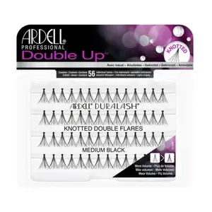 Ardell Double Individuals Knotted Long False Eyelashes - Black, Waterproof, DD Curl, Cosmetic Makeup Accessory, Lash Extension