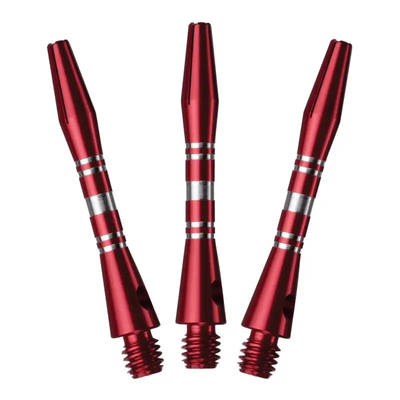 Viper Color Master Darts Shaft - Short Red, 3 Pieces with Locking Holes for Secure Grip, Three Pieces