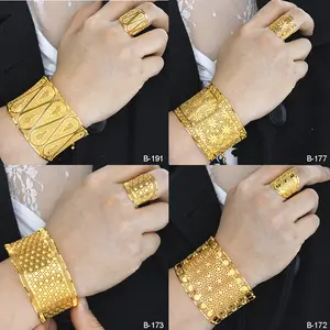 Women's New Copper Bracelet Ring Middle Eastern Indian Bride Wedding Gold Plated Jewelry Bracelet Fashionable Jewelry