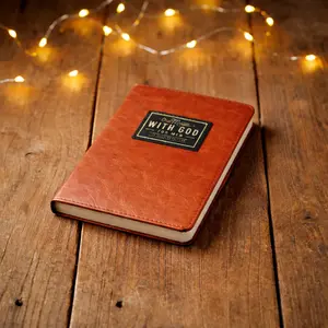 2026 One Minute with God Daily Devotional for Men, 365 days of daily prayer brown book, Bible prayer tracking diary