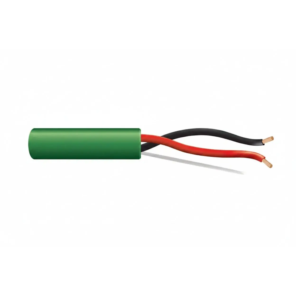 54735505 16/2 (65-Strand Oxygen-Free Copper) Unshielded Speaker Cable, Riser, CMR, FT4, 500' (152.4 m) Pull Box, Green