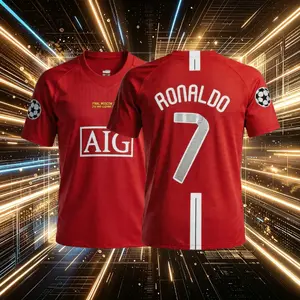 7# Cristiano Ronaldo 07 08 Home And Away Short And Long Sleeve Soccer Jersey Fans Version