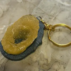 Geode Keychain