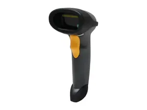 Zebra Symbol LS2208 Corded Handheld 1D Laser Barcode Scanner, USB, RS232, KBW, TGCS (IBM) 46XX over RS485, USB Kit, Black - LS2208-SR20007R-NA