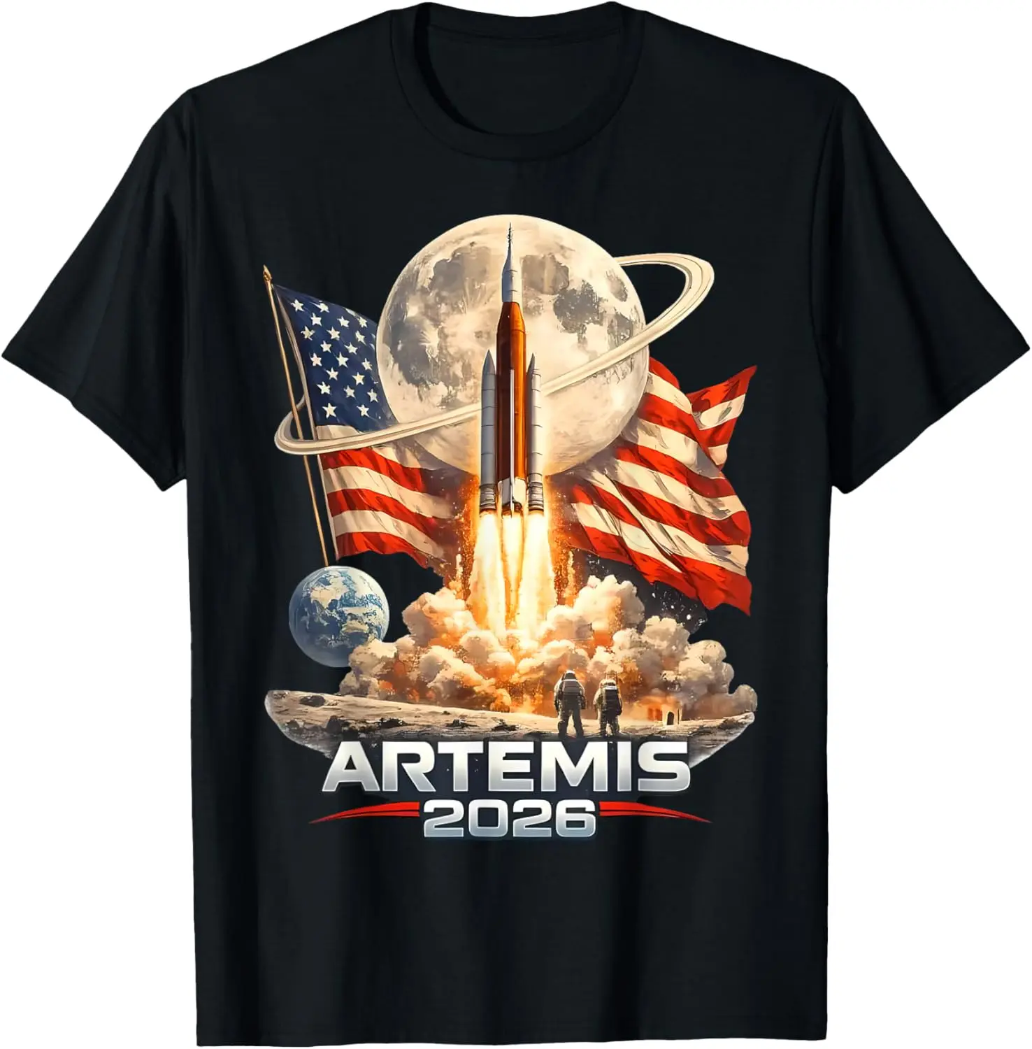 Artemis II Launch to The Moon 2026 T-Shirt