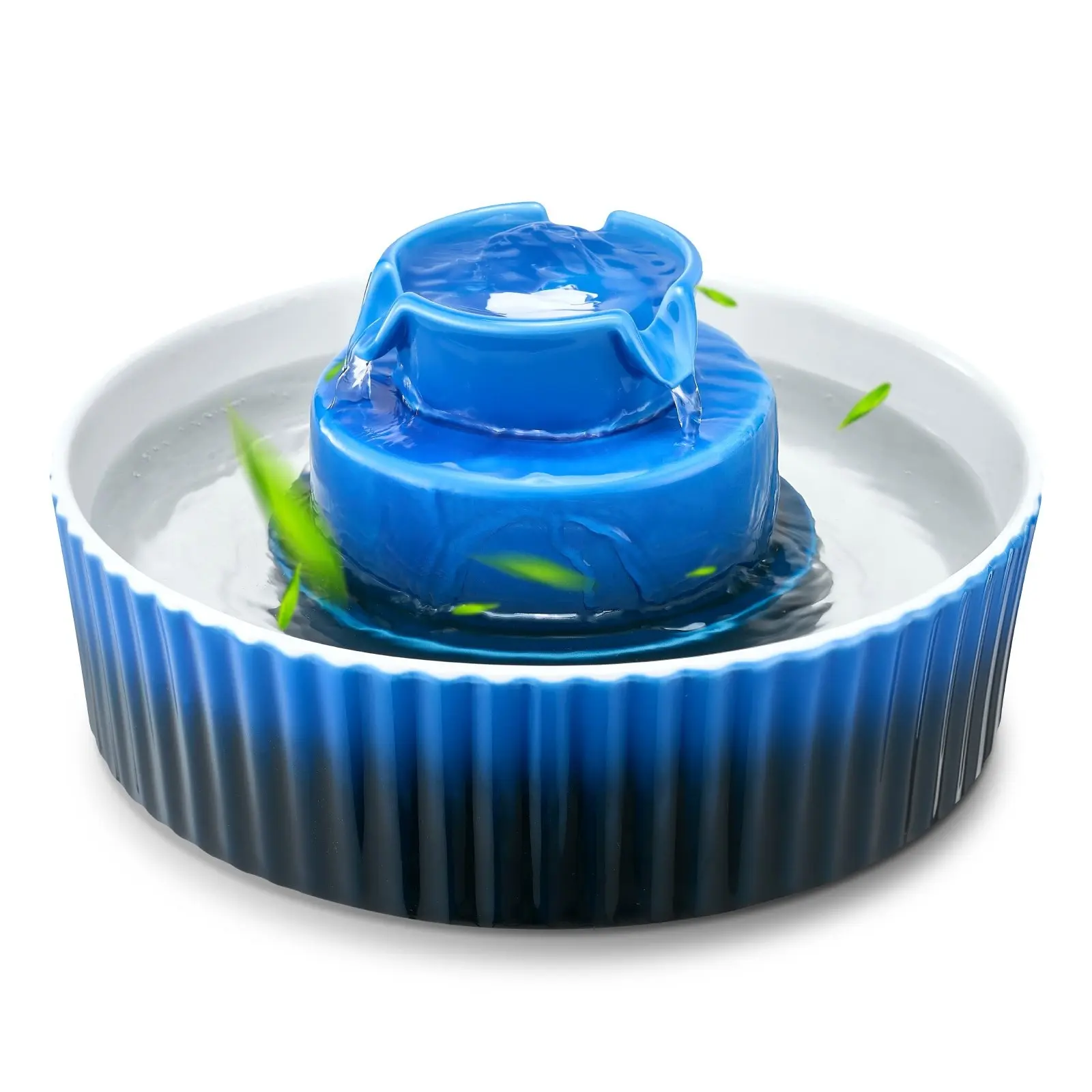 Ceramic Cupcake Pet Water Fountain For Cats And Dogs, 2.1 L Capacity, Slow-Flow Drinking Fountain, BPA-Free, Easy To Clean Ceramic Cat Waterer, Quiet, Reliable, Ideal For Home And Apartment