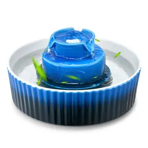 Ceramic Cupcake Pet Water Fountain For Cats And Dogs, 2.1 L Capacity, Slow-Flow Drinking Fountain, BPA-Free, Easy To Clean Ceramic Cat Waterer, Quiet, Reliable, Ideal For Home And Apartment