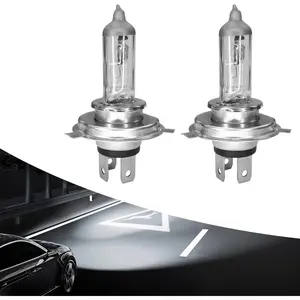 2PCS H4/9003 Headlight Bulb High and Low Beam Halogen Headlight Bulbs Restoration Kit, 12V 55W LED Fog Light Bulb Multi-Purpose Lamp Quartz Headlamp Driving Light Bulb Standard Replacement
