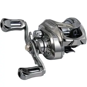 Baitcasting Fishing Reel 7.2: 1 Gear Ratio Front Drag Magnetic Brake System Fishing Reels 12LBS Freshwater Saltwater Reel
