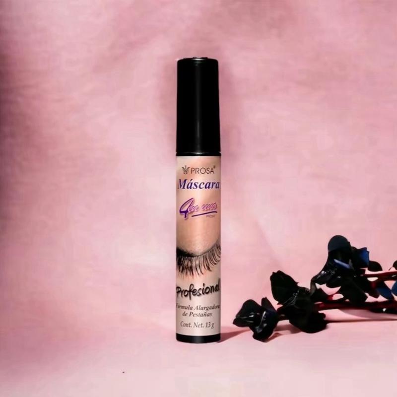 Prosa Black Professional 4 in 1 Makeup Cosmetic - Flawless Smooth Formula with Professional Silicone Brush for Enhanced Eye Makeup