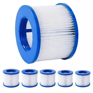 6 Pieces Hot Tub Filter Cartridge, Hot Tub Filter Replacement Elements for Inflatable Hot Tub Filters