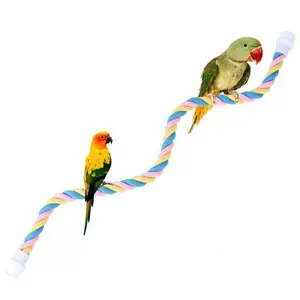 Parrot climbing cotton rope bird toy U-shaped pet toy bird station pole bird frame bird cage special cotton rope