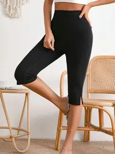 Casual Outdoor Solid Color Stretchy Women Leggings