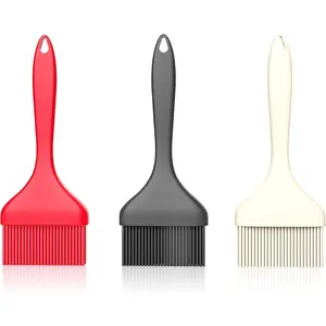 Large  Basting Pastry Brush - 3.54inch Extra Wide  Basting Brush for Grilling,Heat Resistant Brushes Spread Oil Butter Sauce for Cooking Baking BBQ,Dishwasher Safe,Set of 3